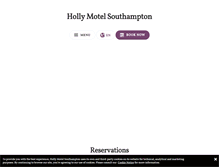 Tablet Screenshot of hollymotel.com